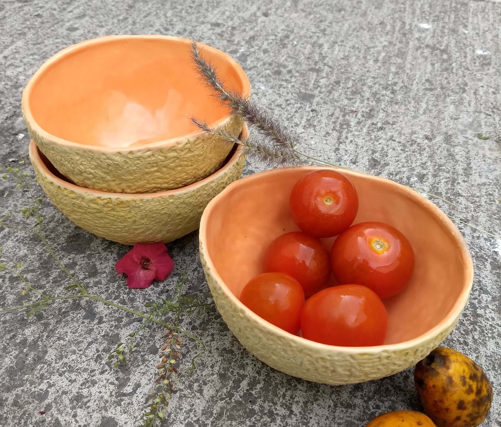 Cantaloupe Ceramic Pitcher