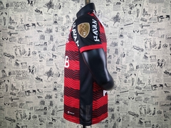 Camisa Flamengo 22/23 + Patch de Patrocínios + Emblemas Comenbol - FUTSTYLE