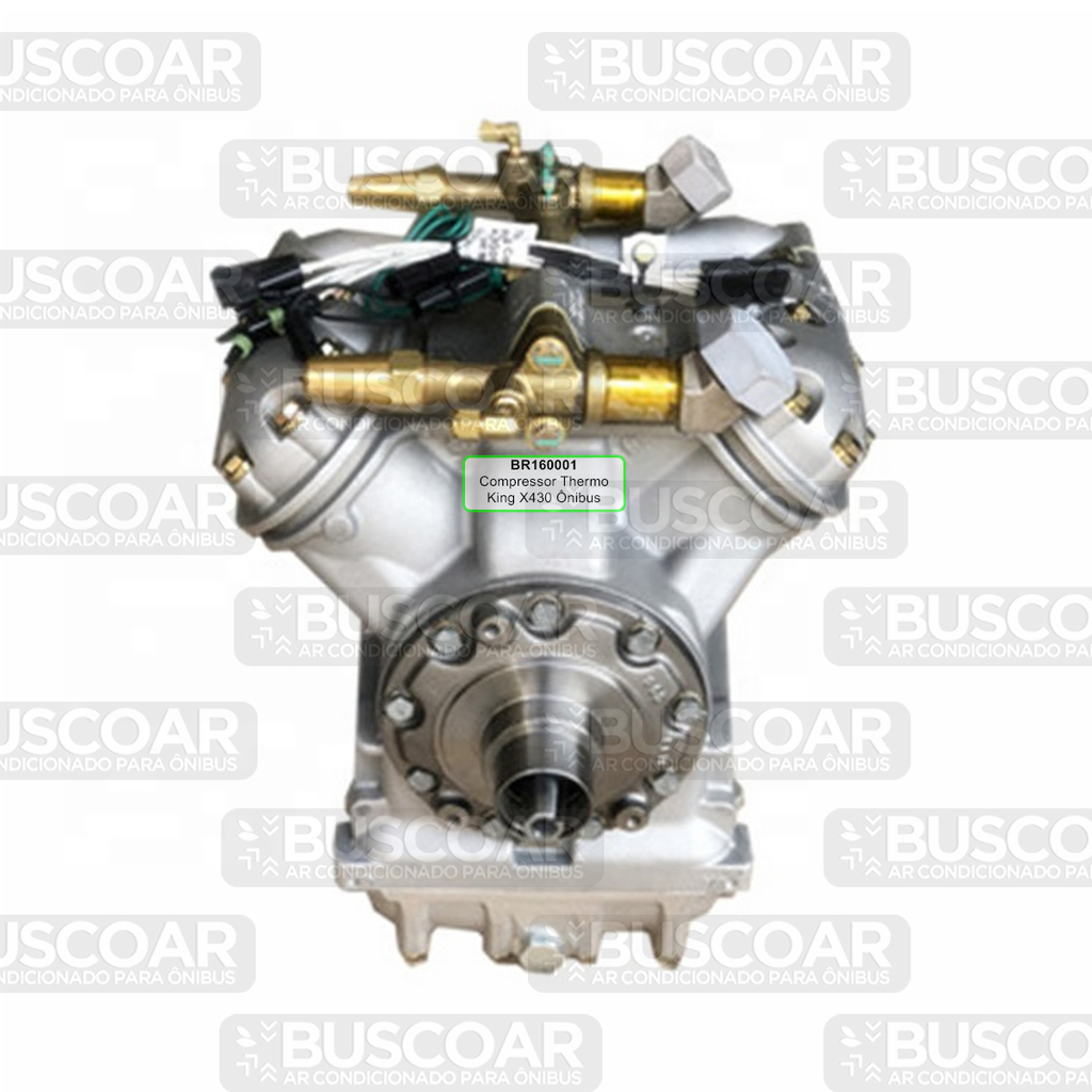 Compressor Thermo King X430 R134a Eixo Fino Ônibus , Rehem, Buscoar