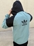 Campera Adidas negra con blanco y verde agua - comprar online