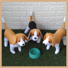 Cachorro beagle de pelúcia - Studio Teka