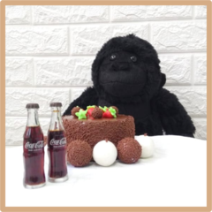 Macaco gorila de pelúcia na internet