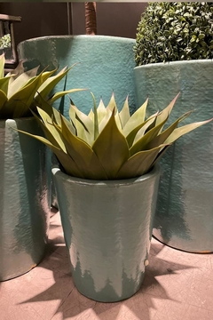 Maceta Cilindrica Turqueza S
