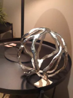 Esfera plateada