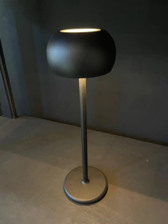 Lampara redonda negra