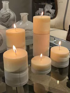 Vela chica blanca