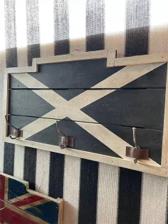 Perchero rectangular Negro y Blanco