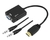 Conversor HDMI Macho para VGA Fêmea + Áudio - 20cm - GV Brasil - CBH.518