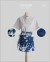 Faldon Mini azul / blanco