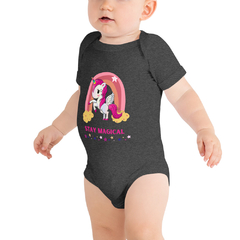 Body de bebé manga corta UnicornioArco - Moda Peque