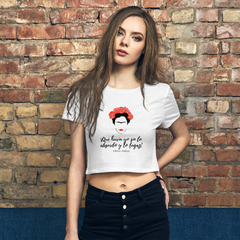 Camiseta Frida, corta para mujer
