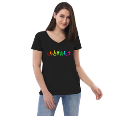 Camiseta Inclusión cuello de pico reciclada mujer - comprar en línea