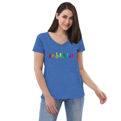 Camiseta Inclusión cuello de pico reciclada mujer - tienda en línea