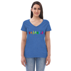 Camiseta Inclusión cuello de pico reciclada mujer - Moda Peque