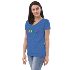 Imagen de Camiseta Inclusión cuello de pico reciclada mujer