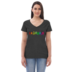 Imagen de Camiseta Inclusión cuello de pico reciclada mujer