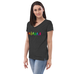 Camiseta Inclusión cuello de pico reciclada mujer - comprar en línea