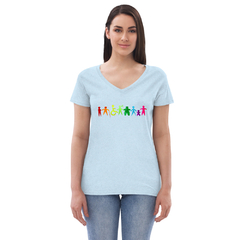 Camiseta Inclusión cuello de pico reciclada mujer - comprar en línea