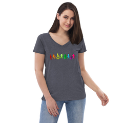 Imagen de Camiseta Inclusión cuello de pico reciclada mujer
