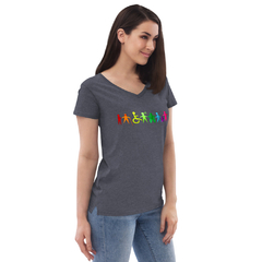 Camiseta Inclusión cuello de pico reciclada mujer - comprar en línea