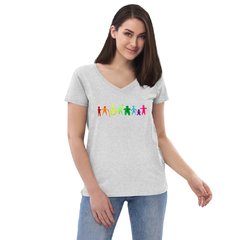 Camiseta Inclusión cuello de pico reciclada mujer - Moda Peque