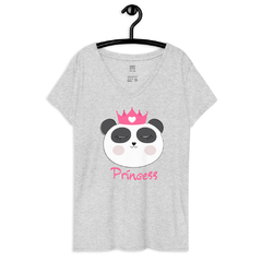 Camiseta PandaPrincess cuello de pico reciclada mujer - tienda en línea