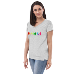 Camiseta Inclusión cuello de pico reciclada mujer - tienda en línea