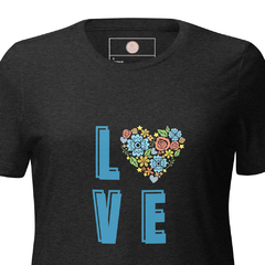 Camiseta suelta LoveBlue de manga corta triblend para mujer - comprar en línea