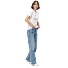 Camiseta suelta de manga corta Patitas Meow - Moda Peque