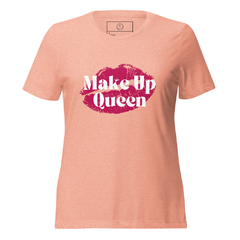 Camiseta suelta LipsPink de manga corta triblend para mujer - tienda en línea