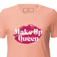 Imagen de Camiseta suelta LipsPink de manga corta triblend para mujer