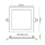 Painel de Led Embutir Quadrado em Metal Branco 29x29cm 24W 4000K - Opus 30159 - comprar online
