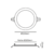 Painel de Led Embutir Redondo em Metal Branco Ø22cm 18W 4000K - Opus 33440 - comprar online