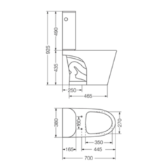 INODORO LARGO FERRUM MARINA - comprar online