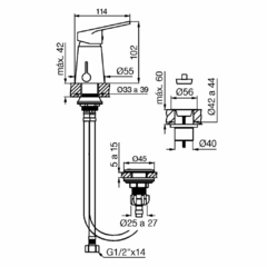 Grifería Monocomando FV M4 Compacta Bidet Baño 189/M4 - comprar online