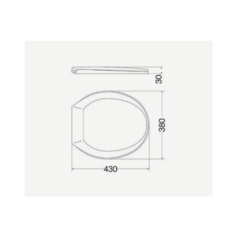 ASIENTO INODORO ANDINA TRAFUL PLASTICO - comprar online