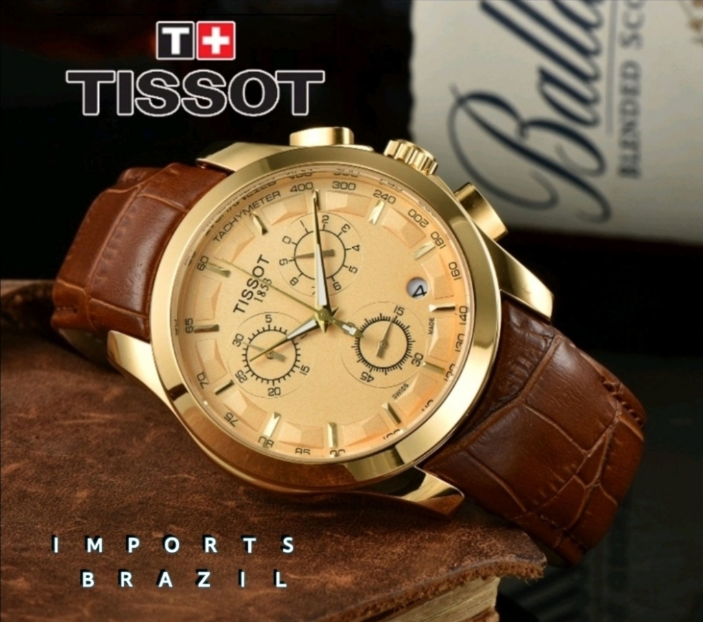 tissot 1853 dourado original preço
