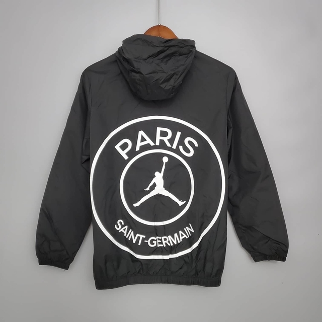 corta vento psg jordan preto