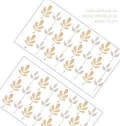 Hojas otoño stickers vinil - comprar en línea