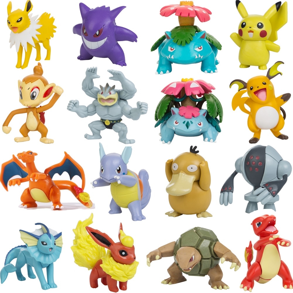 6 Figuras Pikachu Decoração Do Carro Brinquedos Pokemon - Desconto no Preço