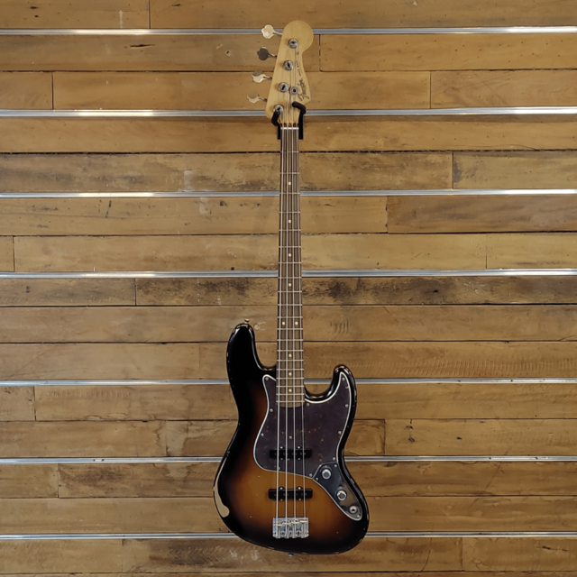 Fender Jazz Bass Road Worn Sunburst Stack Knob 3850