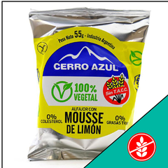 ALFAJOR VEGANO MOUSSE DE LIMÓN CERRO AZUL 55 grs.