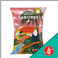 CHIPS DE MANDIOCA NUESTROS SABORES 80 GRS
