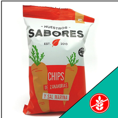 CHIPS DE ZANAHORIA Y SAL MARINA NUESTROS SABORES 80GRS