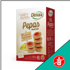 GALLETITAS PEPAS MEMBRILLO DIMAX 200 grs.