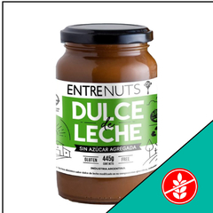 DULCE DE LECHE SIN AZÚCAR AGREGADA ENTRE NUTS 445 grs.