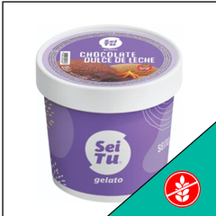 HELADO CHOCOLATE Y DULCE DE LECHE LIBRE DE GLUTEN, 750 cc SEI TU