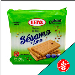 TOSTADAS AIREADAS DE ARROZ CON SÉSAMO Y LINO, LEIVA 160 grs