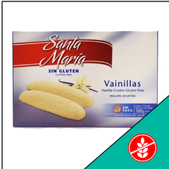 VAINILLAS SIN LACTOSA SANTA MARIA 180 grs 12 unidades