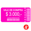 VALE DE COMPRA $ 3.000,-